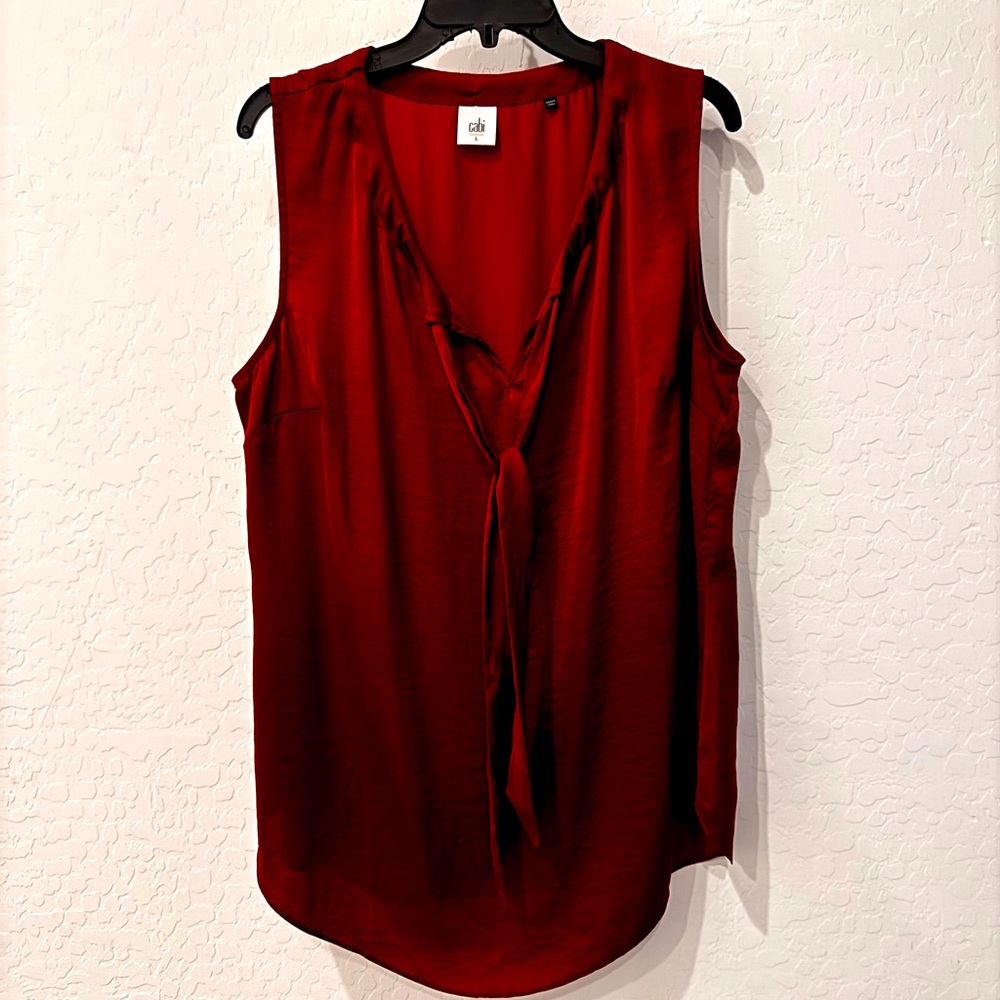 Cabi Red Businesss Casual Top